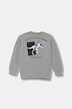 United Colors of Benetton hanorac de bumbac pentru copii print gri 3J68G10KN.P.seasonal