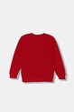 United Colors of Benetton hanorac de bumbac pentru copii 3J68G10KN.P.seasonal rosu AW25
