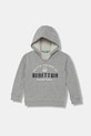 United Colors of Benetton hanorac de bumbac pentru copii print gri 3J68G2014.P.seasonal