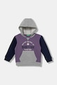 Dětská bavlněná mikina United Colors of Benetton potisk fialová 3J68G2014.P.seasonal