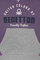 CHLAPEC Dětská bavlněná mikina United Colors of Benetton 3J68G2014.P.seasonal fialová
