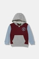 United Colors of Benetton hanorac de bumbac pentru copii print burgundia 3J68G2014.P.seasonal