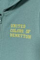 Chłopiec United Colors of Benetton bluza bawełniana dziecięca 3J68G503V.P.seasonal turkusowy