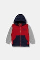 Дитяча бавовняна кофта United Colors of Benetton з капюшоном червоний 3J68G503V.P.seasonal