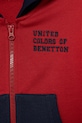 Хлопчик Дитяча бавовняна кофта United Colors of Benetton 3J68G503V.P.seasonal червоний