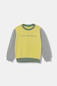 United Colors of Benetton bluza bawełniana dziecięca nadruk żółty 3J70G10JY.P.seasonal