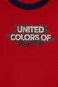 CHLAPEC Dětská bavlněná mikina United Colors of Benetton 3J70G10JY.P.seasonal červená
