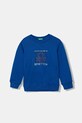 United Colors of Benetton bluza bawełniana dziecięca nadruk niebieski 3J70G10JY.P.seasonal