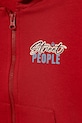 Băieți United Colors of Benetton hanorac de bumbac pentru copii 3J68G503Y.P.seasonal rosu