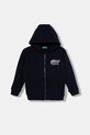 Детская хлопковая кофта United Colors of Benetton узор тёмно-синий 3J68G503Y.P.seasonal