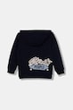 Detská bavlnená mikina United Colors of Benetton 3J68G503Y.P.seasonal tmavomodrá AW25