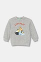 United Colors of Benetton bluza bawełniana dziecięca nadruk szary 3J70G10KF.P.seasonal