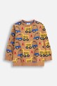 Coccodrillo bluza z bawełną dziecięca wzorzyste brązowy ZC5132101CBK