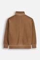 Coccodrillo bluza bawełniana dziecięca ZC5132201YBJ brązowy AW25