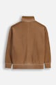 Coccodrillo bluza bawełniana dziecięca ZC5132201YBJ brązowy AW25