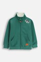 Detská mikina Coccodrillo bavlna zelená ZC5132201YBK