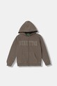 United Colors of Benetton bluza dziecięca z kapturem brązowy 3EB5C505L.G.Seasonal