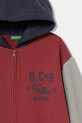 Chlapec Detská mikina United Colors of Benetton 3EB5C505L.G.Seasonal červená