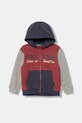 Detská mikina United Colors of Benetton s kapucňou červená 3EB5G5043.P.Seasonal