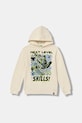 United Colors of Benetton bluza dziecięca z kapturem beżowy 3J73C205I.G.Seasonal