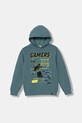 United Colors of Benetton bluza dziecięca z kapturem zielony 3J73C205I.G.Seasonal