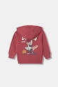 Παιδική μπλούζα United Colors of Benetton με κουκούλα κόκκινο 3J73G5046.P.Seasonal
