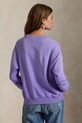 Pamučna dukserica Polo Ralph Lauren 211971690 ljubičasta AW25