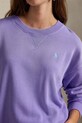 Pamučna dukserica Polo Ralph Lauren ljubičasta 211971690
