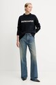 Patrizia Pepe sweter wełniany 8K0335.K282 granatowy AW25