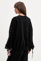 Odzież Rotate bluza bawełniana 114390100 czarny