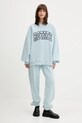 Rotate bluza bawełniana 114376184 niebieski AW25