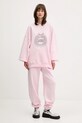 Rotate bluza bawełniana 114425191 różowy AW25