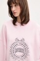 Rotate bluza bawełniana różowy 114425191