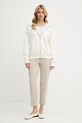 Calvin Klein pamut melegítőfelső LV044C211G bézs AW25