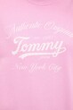 Tommy Jeans pamut melegítőfelső DW0DW20942 rózsaszín