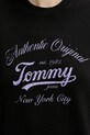 Tommy Jeans pamut melegítőfelső DW0DW20942 fekete
