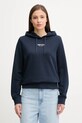 Бавовняна кофта Tommy Jeans з капюшоном темно-синій DW0DW20943