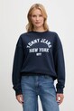 Tommy Jeans pamut melegítőfelső pamut sötétkék DW0DW21202