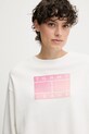 Ruházat Tommy Jeans pamut melegítőfelső DW0DW21396 fehér