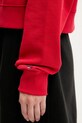 Памучен суичър Tommy Jeans DW0DW21408 червен
