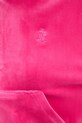 Juicy Couture bluza welurowa BRENDAL CROP OVERSIZED HOODIE JCBAS225801 różowy