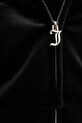 Juicy Couture bluza welurowa BRENDAL CROP OVERSIZED HOODIE JCBAS225801 czarny
