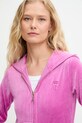 Juicy Couture felső HERITAGE ROBYN HOODIE rózsaszín JCSEBJ007G