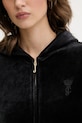 Juicy Couture bluză HERITAGE ROBYN HOODIE JCSEBJ007G negru