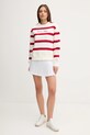Μπλούζα Tommy Hilfiger WW0WW45743 κόκκινο AW25