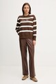 Tommy Hilfiger bluza WW0WW45743 brązowy AW25
