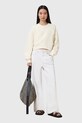 AllSaints bluza bawełniana MIRA beżowy W214JC