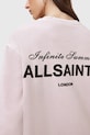 Oblečení Bavlněná mikina AllSaints SOLEIL W222JC růžová