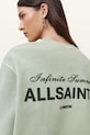 Îmbrăcăminte AllSaints hanorac de bumbac SOLEIL W222JC verde