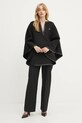 Karl Lagerfeld poncsó A3W20016 fekete AW25